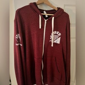 XXL zip up hoodie from Mother Road Brewing in Flagstaff, Arizona.
